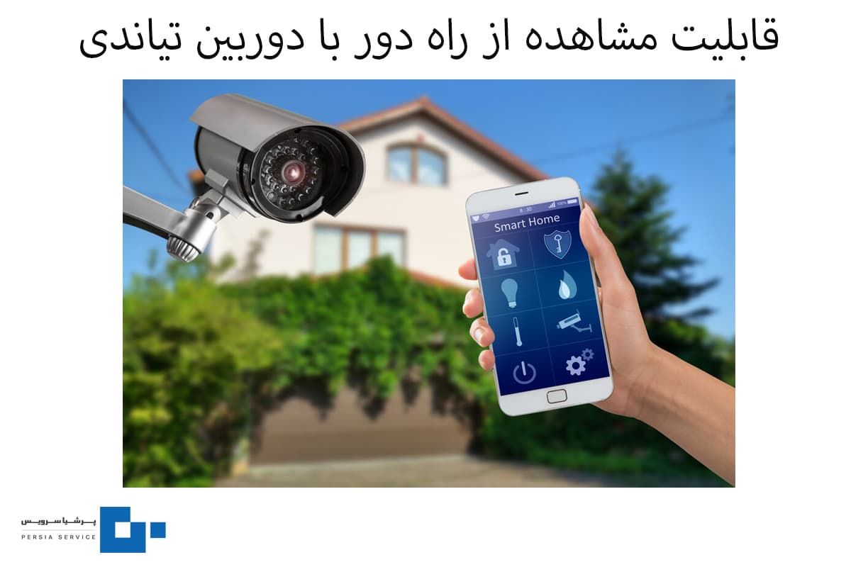 از راه دور با دوربین تحت شبکه تیاندی - دوربین مداربسته IP تیاندی